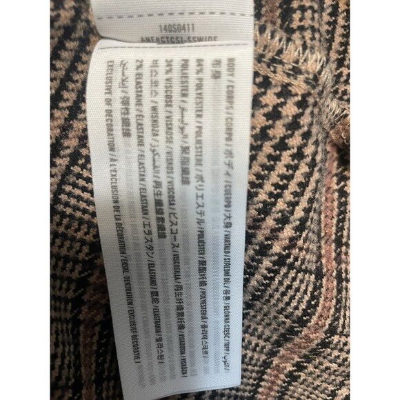 Abercrombie & Fitch Plaid Jacket Shacket Women sz M Oversize Long Sleeve Button - Picture 11 of 13